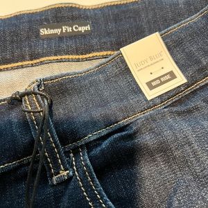 New Judy blue capris with tags